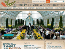 Tablet Screenshot of comozooconservatory.org